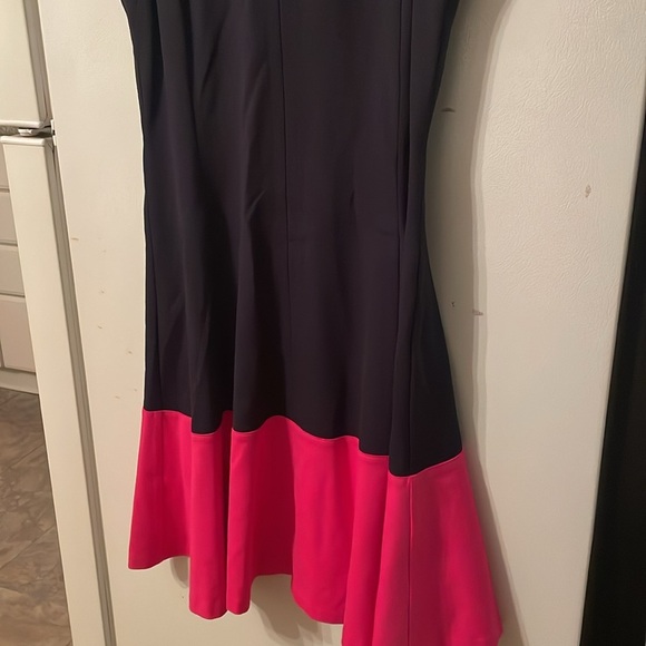 Eliza J Size 6 Navy and Pink Block Dress - Picture 4 of 6